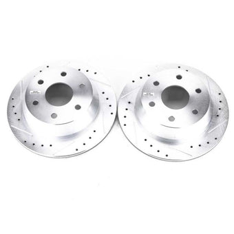 compare product Power Stop 03-05 Chevrolet Astro Rear Evolution Drilled & Slotted Rotors - Pair