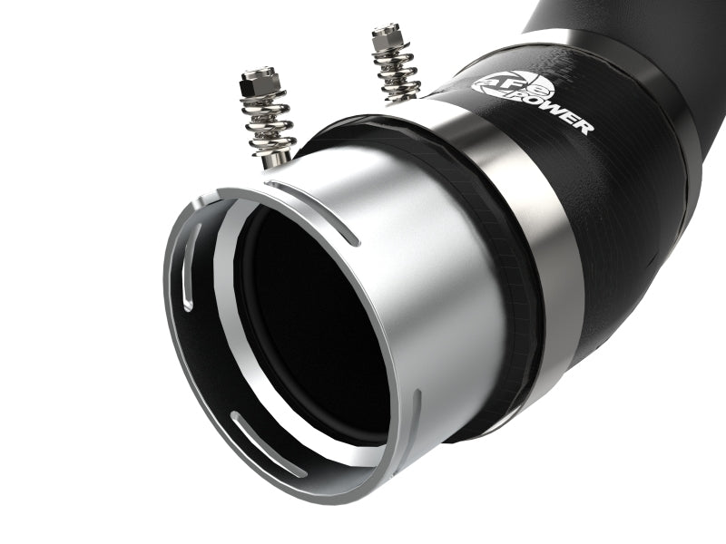 aFe BladeRunner Black 3in Aluminum Charge Pipe Kit 20 - 21 GM Diesel Trucks V8 - 6.6L (td) L5P - My Store