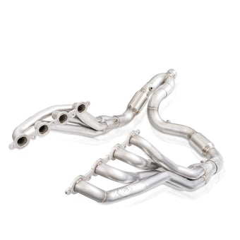 compare product Stainless Works 2019+ Chevrolet Silverado 5.3L Catted Headers 1-7/8in Primaries 3in Leads Y-Pipe