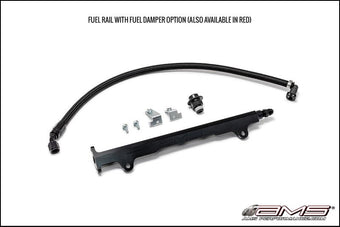 compare product AMS Performance 08-15 Mitsubishi EVO X CNC Machined Aluminum Fuel Rail w/Pulsation Dampener - Black