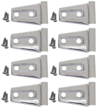 compare product Kentrol 07-18 Jeep Wrangler JK Door Hinge Overlays 8 Pieces 4 Door - Polished Silver