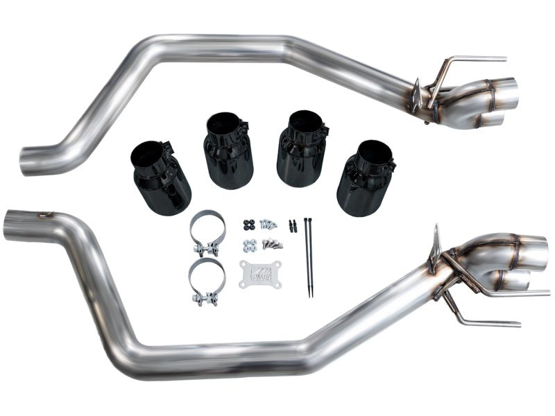 AWE Tuning C6 Chevrolet Corvette Z06/ZR1 Track Edition Axle - Back Exhaust w/ Diamond Black Tips - My Store