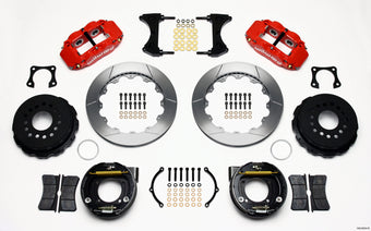 compare product Wilwood Narrow Superlite 4R Rear P-Brk Kit 12.88in Red 58-64 Olds/Pontiac Ends 2.81in Offset