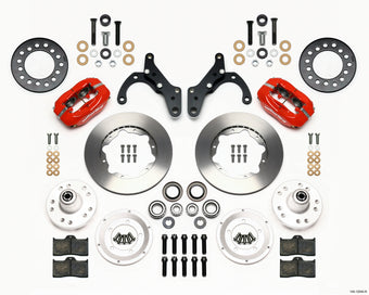 compare product Wilwood Forged Dynalite Front Kit 11.00in Red 69-70 Impala Drum/Disc 69-82 Vette
