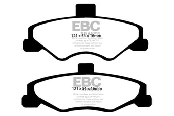 compare product EBC 98-02 Chevrolet Camaro (4th Gen) 3.8 Bluestuff Rear Brake Pads