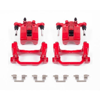 compare product Power Stop 07-08 Infiniti G35 Rear Red Calipers w/Brackets - Pair