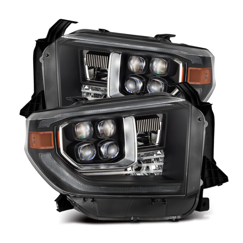 AlphaRex 14 - 21 Toyota Tundra NOVA - Series LED Proj Headlights Blk w/Actv Light & Seq. Sig + DRL - My Store