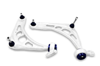 compare product SuperPro 2000 BMW 323Ci Base Front Alloy Lower Control Arm Set (+Caster)