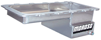 compare product Moroso Ford 5.4 Lightning (w/Rear Sump) Drag Race Baffled Wet Sump 7qt 6.5in Aluminum Oil Pan