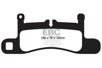 compare product EBC 11+ Porsche Cayenne 3.0 Supercharged Hybrid Extra Duty Rear Brake Pads