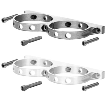 compare product Wilwood Dual Aluminum Reservoir Lightweight Bracket w/ Mounting Screws - Billet