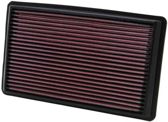 compare product K&N 02-07 WRX/STi Drop In Air Filter 11in O/S Length / 6.563in O/S Width / 1.063in Height