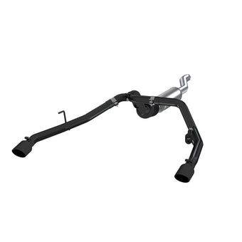 compare product MBRP 2020 Jeep Gladiator 3.6L 2.5in Dual Rear Exit Cat Back Exhaust Black Coated