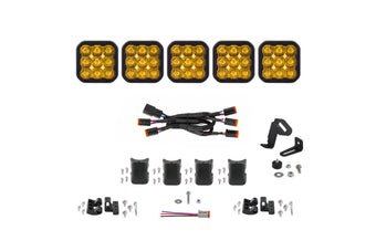 compare product Diode Dynamics SS5 Sport Universal CrossLink 5-Pod Lightbar - Yellow Driving