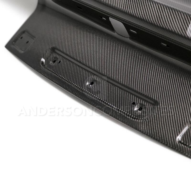 Anderson Composites 15 - 18 Ford Mustang Type - OE Double Sided Carbon Fiber Decklid - My Store