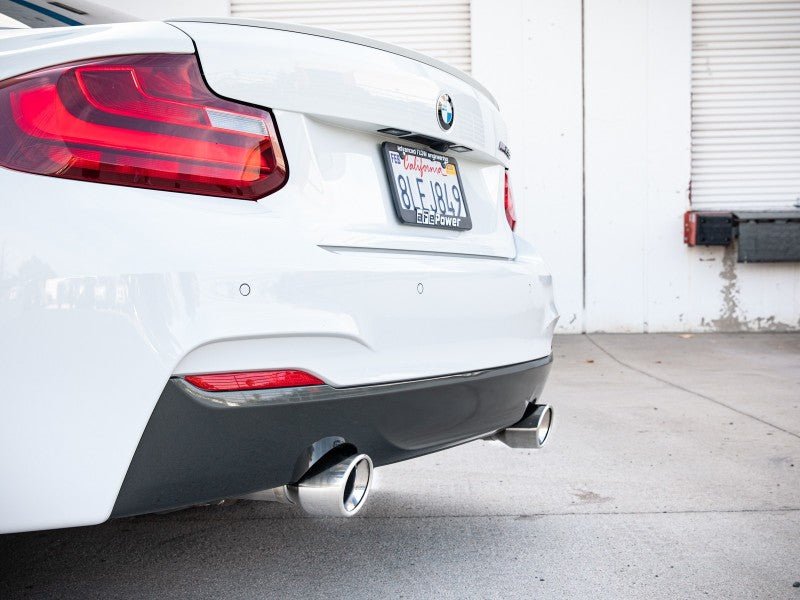 aFe MACHForce XP 3in to 2.5in 304 SS Axle - Back Exhaust w/ Polished Tips 14 - 16 BMW M235i - My Store