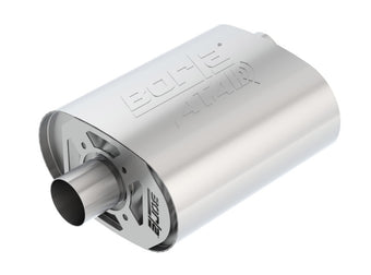 compare product Borla CrateMuffler Ford 5.0L Coyote ATAK 2.5in Offset/Center 12in x 6in x 10.34in Muffler