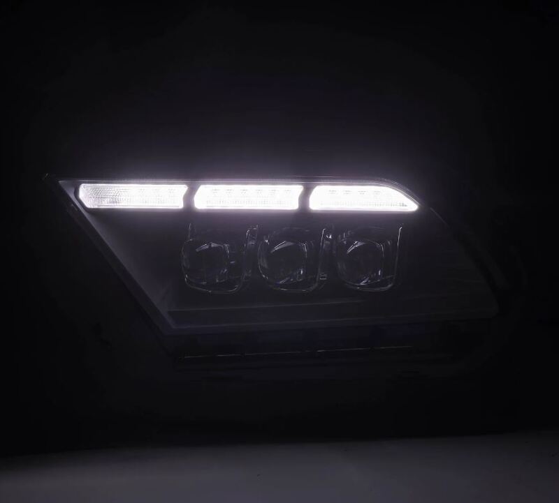 AlphaRex 10 - 12 Ford Mustang NOVA - Series LED Proj. Headlights Alpha - Blk w/Activ Lght & Seq.Sig SB DBL - My Store