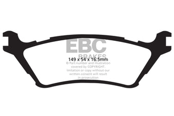 compare product EBC 15+ Ford F150 2.7 Twin Turbo (2WD) Ultimax2 Rear Brake Pads