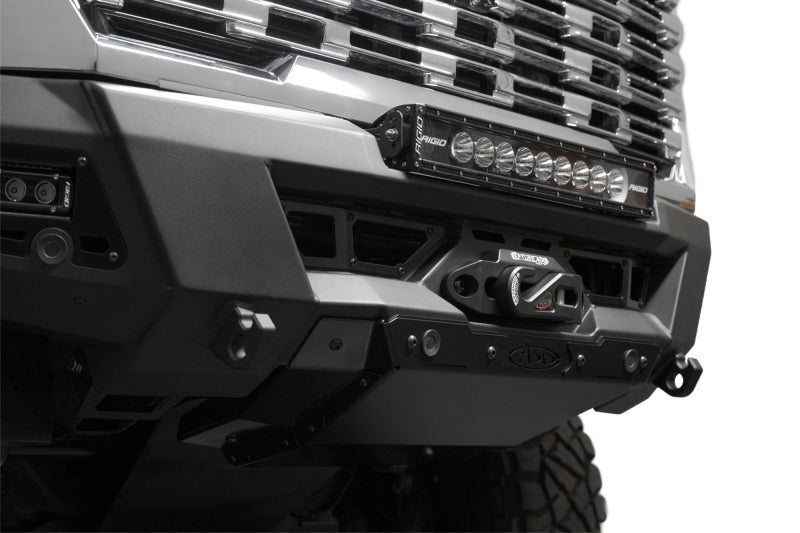 Addictive Desert Designs 24+ GMC 2500/3500 Phantom Front Bumper w/Winch - Hammer Black - My Store