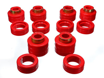 compare product Energy Suspension Chevy Pickup 2&4Wd Body Mounts - Red