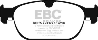 compare product EBC 2017+ Volvo S90 2.0L Turbo Greenstuff Front Brake Pads
