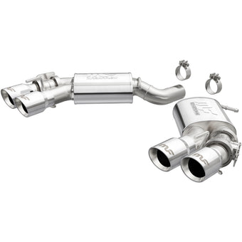 compare product MagnaFlow 2016 Chevy Camaro 6.2L V8 Competition Axle Back w/ Quad Polished Tips