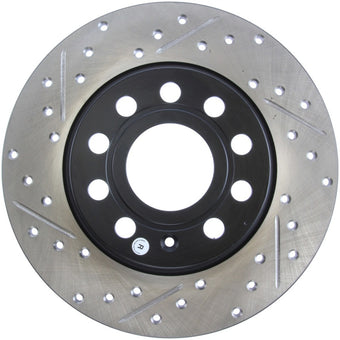 compare product StopTech Slotted & Drilled Sport Brake Rotor