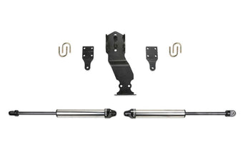 compare product Fabtech 17-21 Ford F250/F350 4WD Dual Steering Stabilizer System w/DL 2.25 Shocks