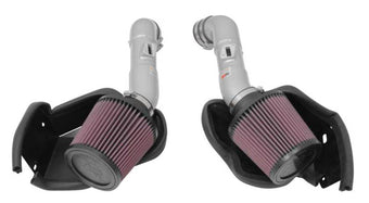 compare product K&N 14-15 Infiniti Q50 3.7L V6 Dual Silver Typhoon Short Ram Intakes