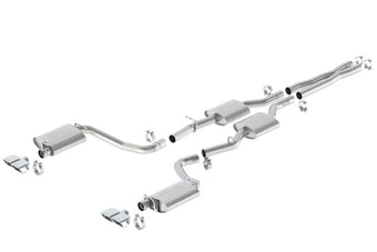 compare product Borla 15-16 Dodge Challenger R/T 5.7L Dual Rectangle Angle Cut Dual Split Rear Exit ATAK Exhaust