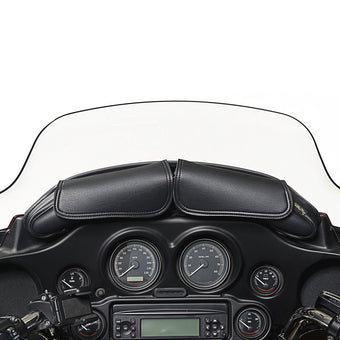 compare product Willie & Max 06-13 HD FL/FLH/FLT/FLHT Two Pouch Windshield Bag (21.25inL x 6.5inH x 2.25inD) - Black