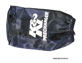 compare product K&N Round Straight - Black - 3.5in ID x 5in H - PreCharger Air Filter Wrap Blue