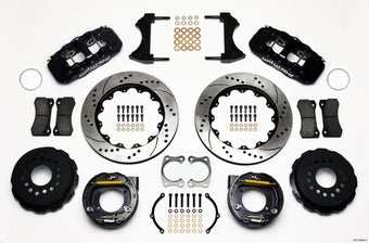 compare product Wilwood AERO4 Rear P-Brake Kit 14.00in Drilled Big Ford New Style 2.36in Offset