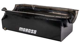 compare product Moroso 65-Up Oldsmobile V-8 (330-455) Marine Stroker Box Sump Flat Bottom 10qt 7.25in Steel Oil Pan