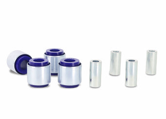 compare product SuperPro 2011 BMW 1 Series M Base Rear Lower Rearward Control Arm/Toe Arm Bushing Set