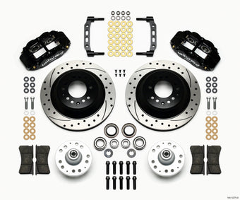compare product Wilwood Narrow Superlite 6R Front Hub & 1PC Rtr Kit 12.88in Drilled 74-80 Pinto Disc Spindle only