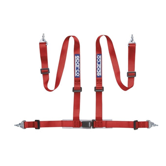 compare product Sparco Belt 2 Inch Red 4Pt Snap-In