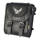 Willie & Max Universal Black Magic Sissy Bar Bag (8 inches L x 10 inches H x 4.5 inches W) - Black - My Store