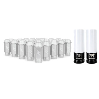 compare product Mishimoto Aluminum Locking Lug Nuts M12x1.5 27pc Set Silver