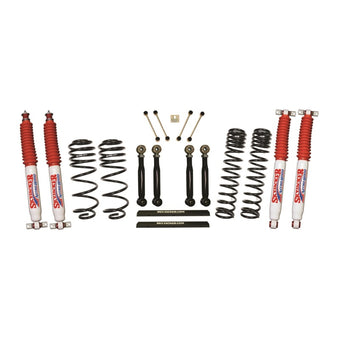 compare product Skyjacker 03-06 Jeep TJ 4in D-Rate Long Travel Kit w/ Adj. FR/RR Lower Flex Links/Nitro 8000 Shocks