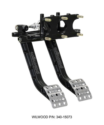 compare product Wilwood Adjustable-Trubar Dual Pedal - Brake / Clutch - Rev. Swing Mount - 5.1:1