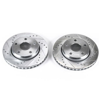 compare product Power Stop 07-17 Jeep Wrangler Front Evolution Drilled & Slotted Rotors - Pair