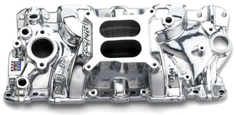 compare product Edelbrock SBC Performer Eps Polished Manifold