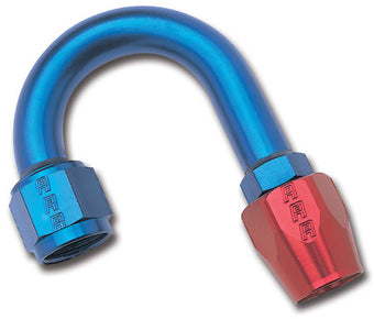 compare product Russell Performance -6 AN Red/Blue 180 Degree Full Flow Hose End (1in Centerline Radius)