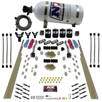compare product Nitrous Express 8 Cyl Dry Direct Port Dual Stage 4 Solenoids Nitrous Kit (200-600HP) w/10lb Bottle