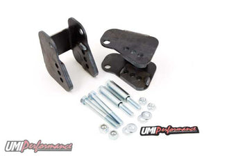 compare product UMI Performance 82-02 GM F-Body Lower Control Arm Relocation Brackets Weld-In