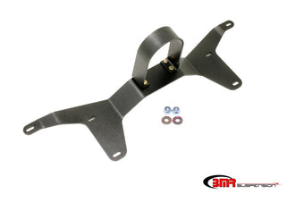compare product BMR 05-14 S197 Mustang Rear Tunnel Brace w/ Rear Driveshaft Safety Loop - Black Hammertone