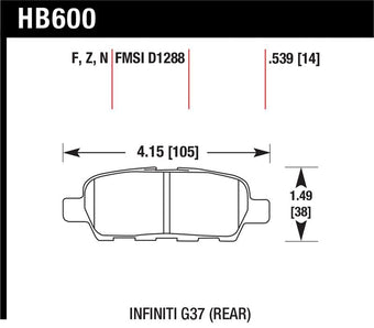 compare product Hawk Infiniti G35 Sport/G37 / 08-10 Nissan Rogue / 07-09 Sentra SE-R / 10 Sentra SE-R M/T Performanc