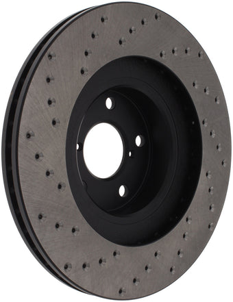 compare product StopTech 02-10 WRX Drilled Right Front Rotor